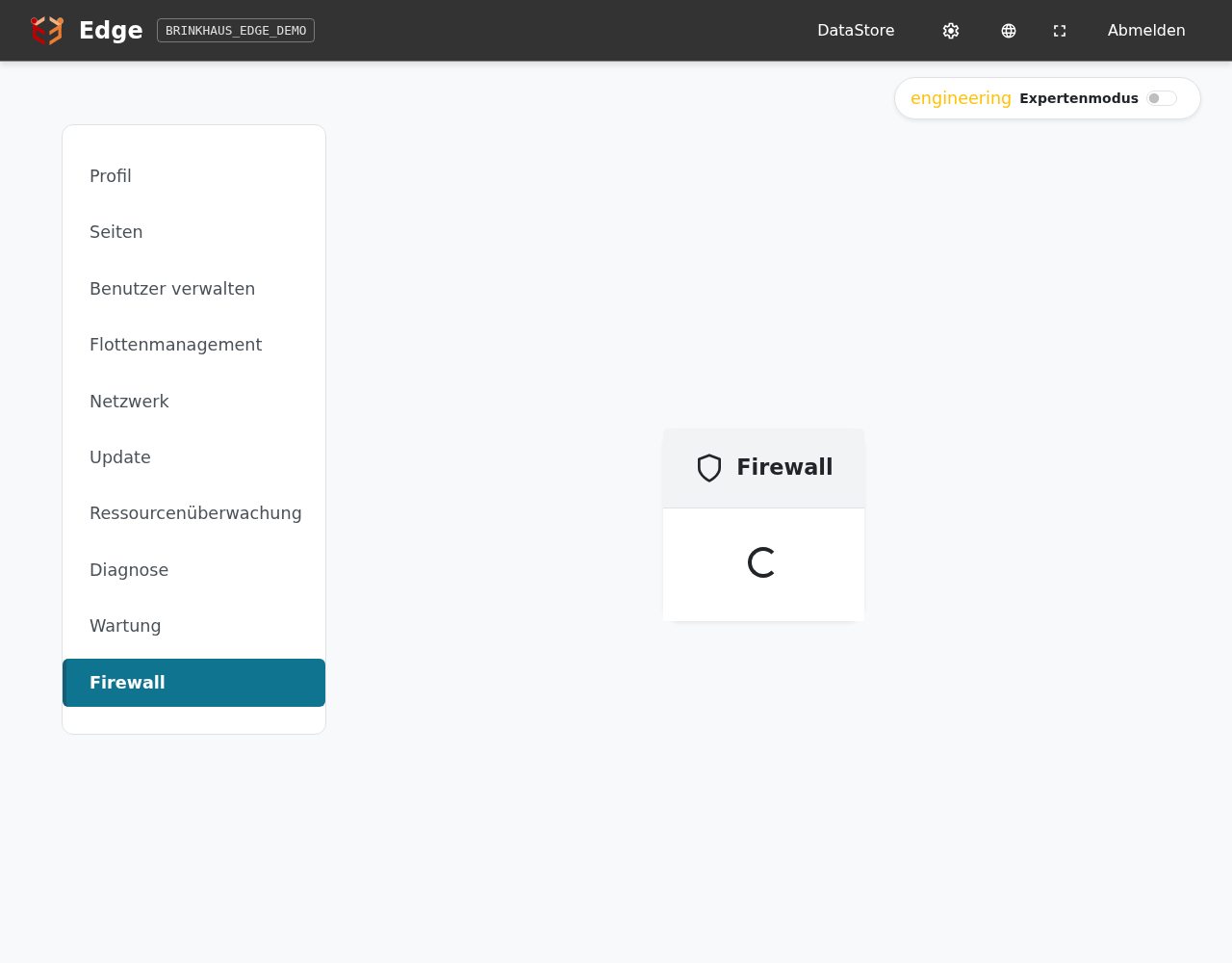 Einstellungen → Firewall
